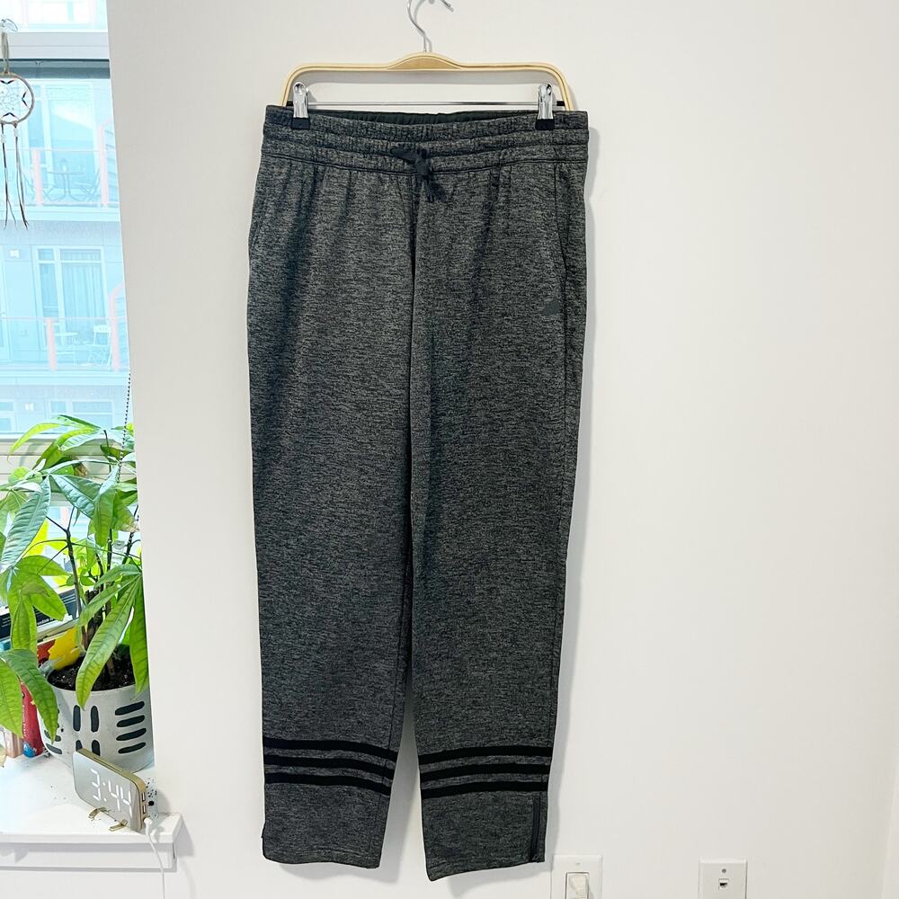 Adidas Gray Stripe Sweatpants Size Large